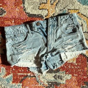 American Eagle Women’s Distressed Jean Shorts, 6